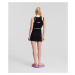 Šaty Karl Lagerfeld Jeans Klj Logo Elastic Tank Dress Čierna