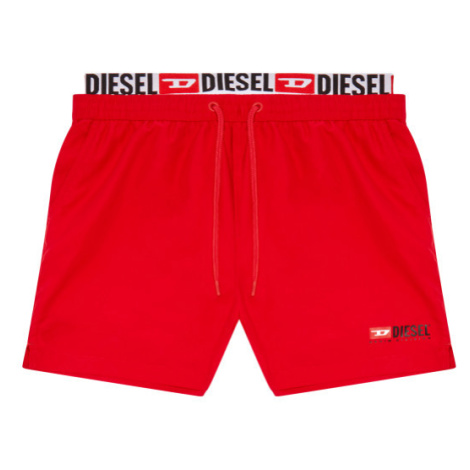Plavky Diesel Bmbx-Visper-41 Shorts Červená