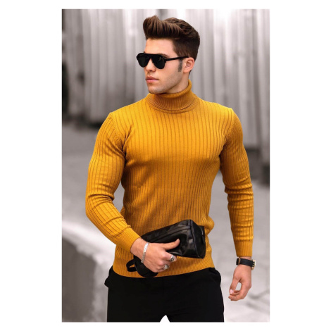 Madmext Mustard Turtleneck Sweater 4662
