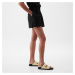 Šortky GAP 4 Inch Linen Short Black 22