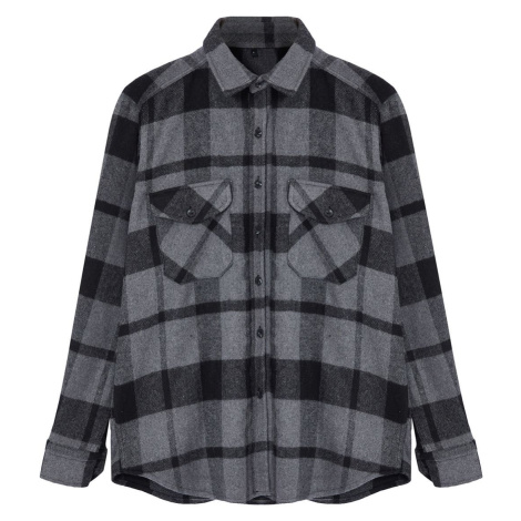 Trendyol Black Regular Fit Winter Checkered Lumberjack Shirt Jacket