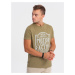 Ombre Men's printed cotton t-shirt