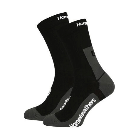 HORSEFEATHERS Technické funkčné ponožky Cadence Long - black BLACK