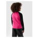 Dievčenské tričko s dlhým rukávom 4F JUNIOR LONGSLEEVE-JWAW24TLONF291-55S-HOT PINK