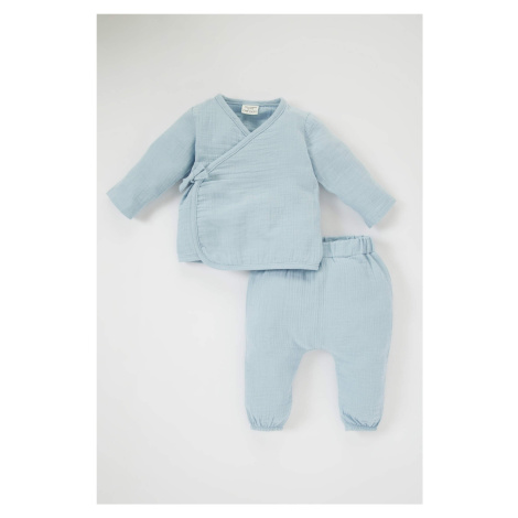 DEFACTO Baby Boy Envelope Collar Muslin 2-Pack Set