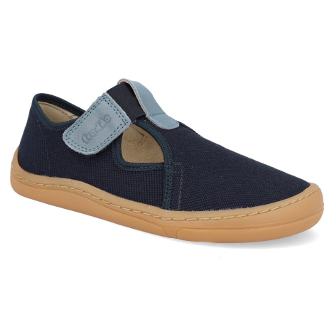 Barefoot prezúvky Froddo - Canvas dark blue tmavo modré