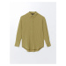 LC Waikiki LCWAIKIKI Classic Light Khaki Textured Women's Shirt