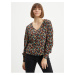 Black Floral Blouse ONLY Sif - Women