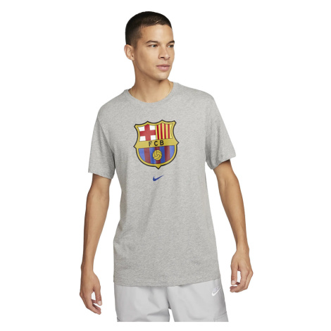 FC Barcelona pánske tričko Crest grey Nike