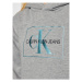 Calvin Klein Jeans Mikina Box Monogram Lurex IG0IG00832 Sivá Relaxed Fit