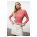 Trendyol Pink Premium Quality Color Block Knit Sweater