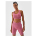 Dámska tréningová športová podprsenka 4F SPORT BRA-WAW24USBAF141-53S-DARK PINK