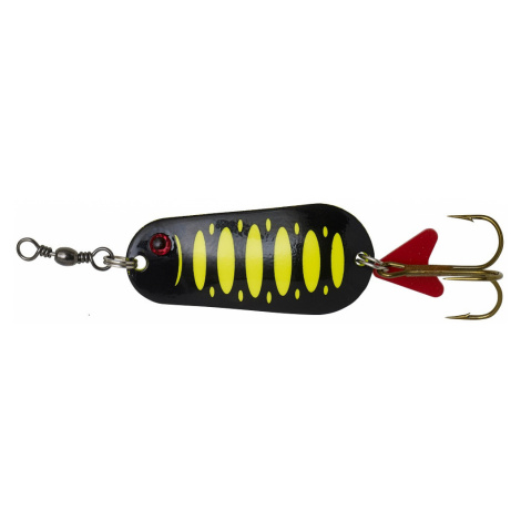 Dam blyskáč effzett standard spoon uv fluo yellow black - 4,5 cm 16 g