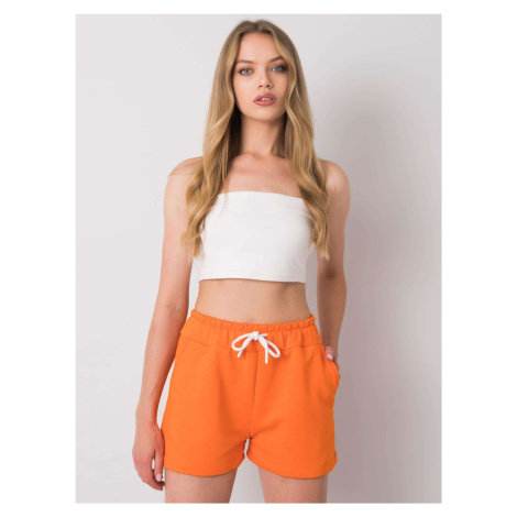 RUE PARIS Orange Sweat Shorts