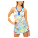 Women's Tank Top Lucky in Love Flow Motion Cami w/ Bra Blue Marine