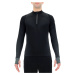 Men's UYN Running Exceleration Shirt LS Zip Up Black