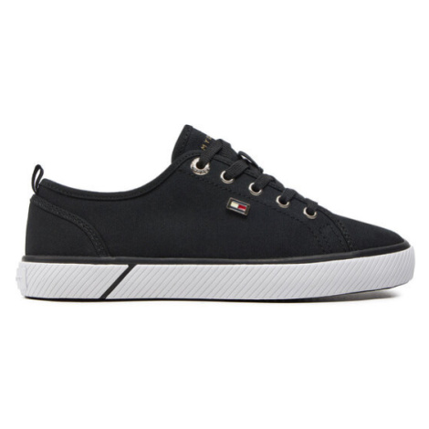 Tommy Hilfiger Tenisky Vulc Canvas Sneaker FW0FW08063 Čierna