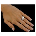 Strieborný prsteň LAGUNA s pravou prírodnou bielou perlou