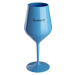 ...KONEČNĚ - modrá nerozbitná sklenice na víno 470 ml