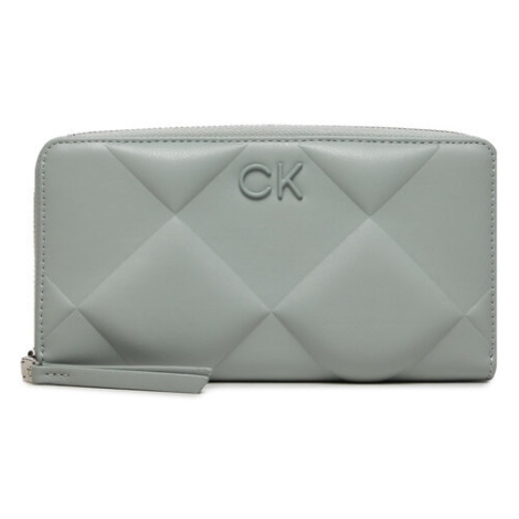 Calvin Klein Veľká dámska peňaženka Quilt K60K611782 Sivá