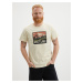 Cream Men's T-Shirt Picture - Men