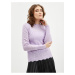 Orsay Light purple ladies sweater with mixed wool - Women