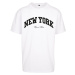 MT Upscale Tričko 'New York'  čierna / biela