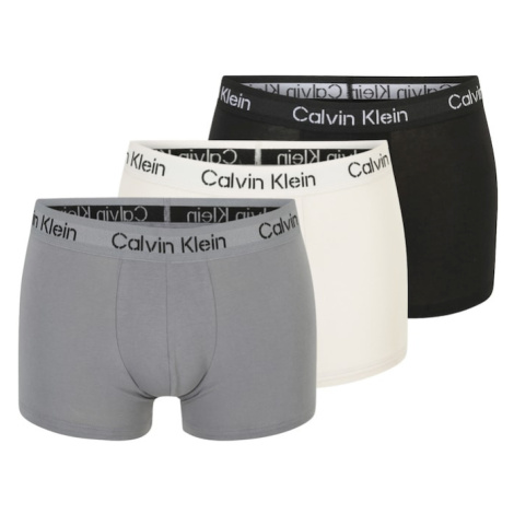 Calvin Klein Underwear Boxerky  béžová / sivá / čierna