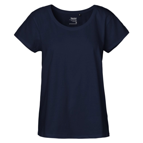 Neutral Dámske tričko Loose Fit z organickej Fairtrade bavlny - Námornícka modrá