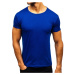 Men's T-shirt without print AK999A - blue