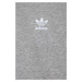 Detské bavlnené tričko adidas Originals šedá farba, jednofarebný
