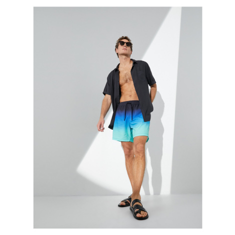 Koton Marine Shorts with Laced Waist Color Block With Pocket