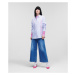 Košeľa Karl Lagerfeld Stripe Shirt W/Logo Print Modrá