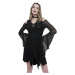 šaty DEVIL FASHION Gothic Dress with Tulle Sleeves