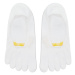 Vibram Fivefingers Ponožky Krátke Unisex Ghost S15G01 Biela