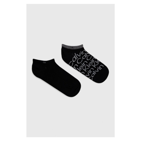 Ponožky Calvin Klein pánske, čierna farba
