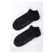Čierne členkové ponožky Sneaker - dvojbalenie