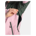 Zeleno-ružová dámska nepremokavá bunda Kilpi Mamba
