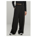 Women's trousers with ultra-wide pleated front black