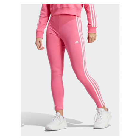 Adidas Legíny Essentials 3-Stripes High-Waisted Single Jersey Leggings IC7154 Ružová
