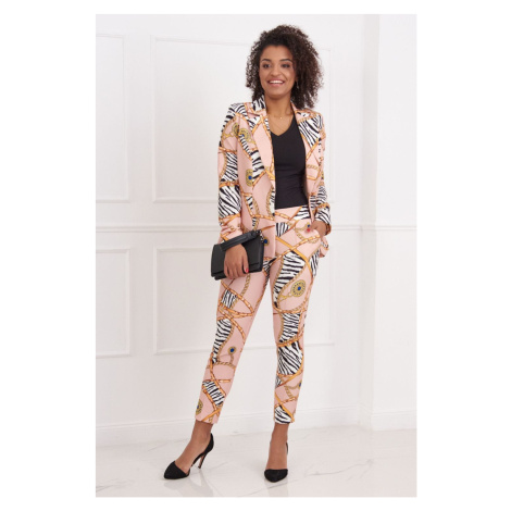 Elegant trousers with a powder pattern FASARDI