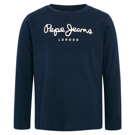 Pepe Jeans Tričko 'HERMAN'  modrá / biela