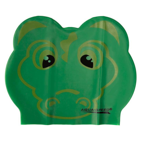 AQUA SPEED Kids's Swimming Cap ZOO Latex Crocodile