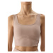 Dámska tréningová športová podprsenka 4F SLEEVELESS-4FWSS24TSLEF072-83S-BEIGE