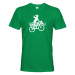 Pánské vtipné cyklistické tričko s nápisom Som cyklista vole!
