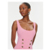 Pinko Úpletové šaty Cactus 102879 A1LK Ružová Slim Fit
