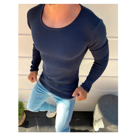 Men's dark blue sweater WX1608 DStreet