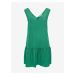 Zelené krátke šaty s véčkovým výstrihom ONLY Nova Life