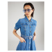 Liu Jo Košeľové šaty  modrá denim