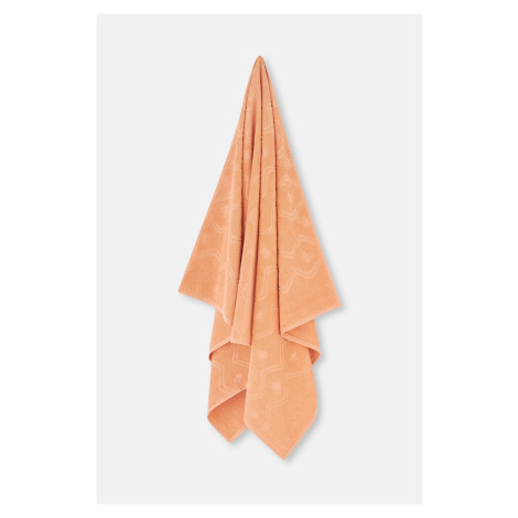 Dagi Orange Zigzag Textured Solid Color Towel 85X150